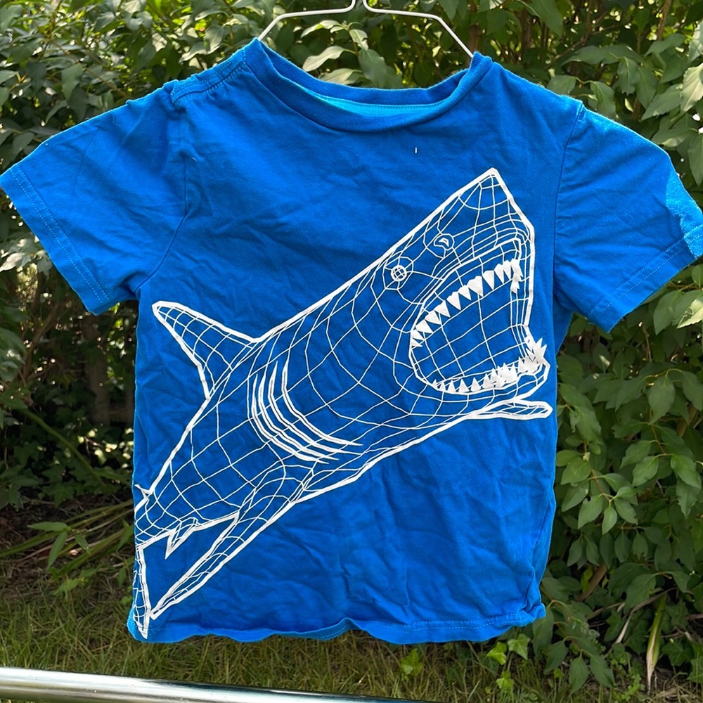 Blue shark shirt
